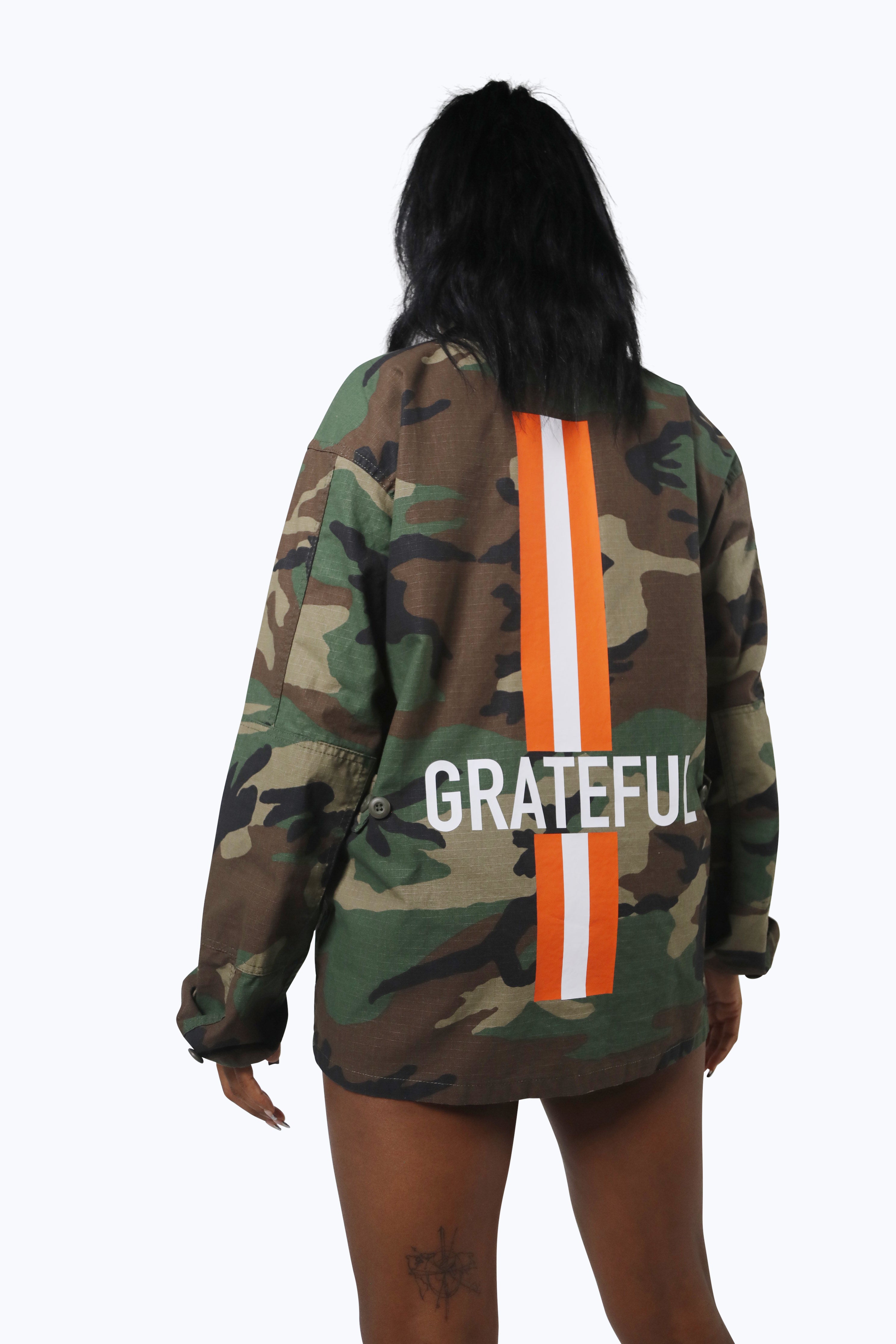 Camo So Grateful Jacket