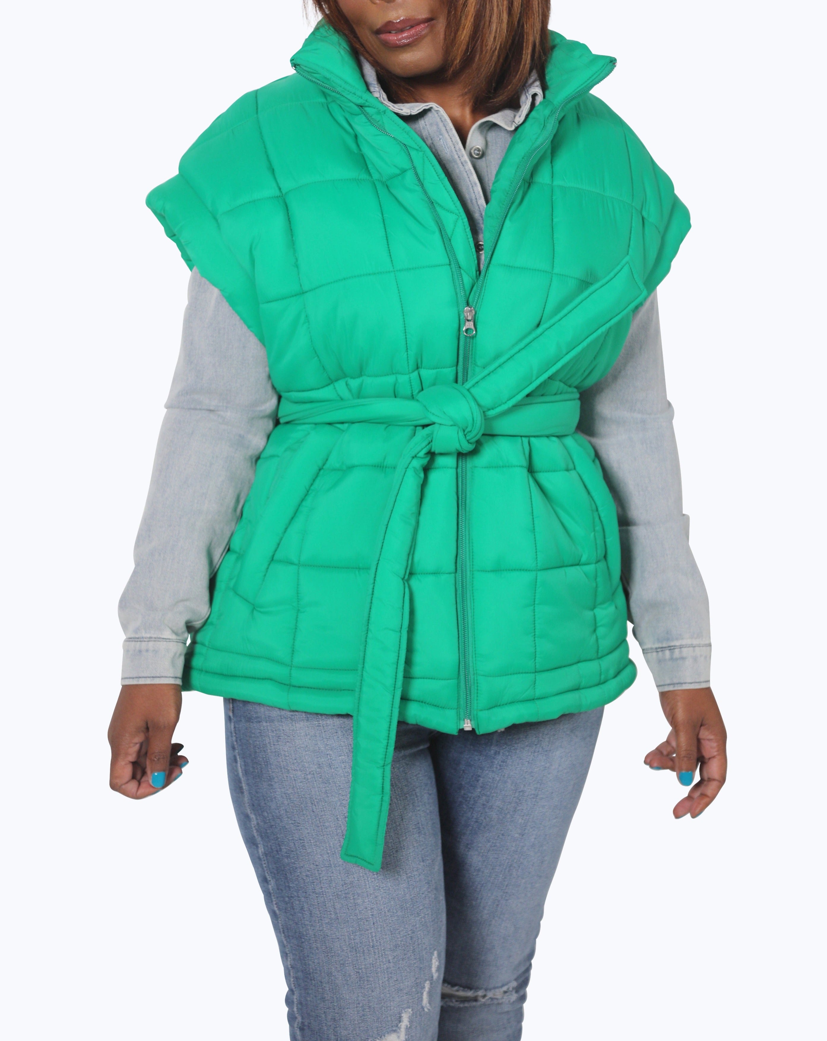 Posh Puffer Vest- Crescent