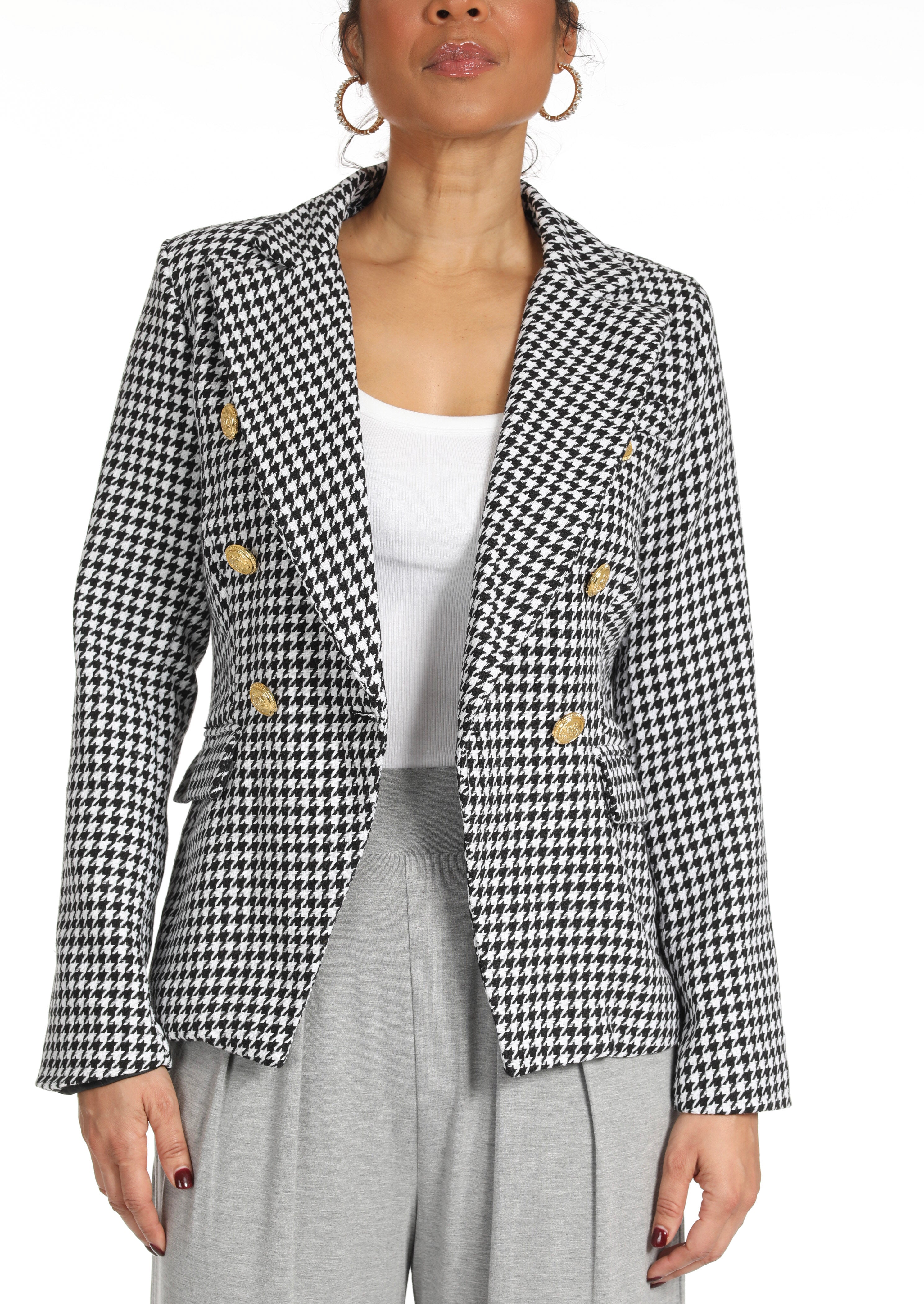 Houndstooth Blazer