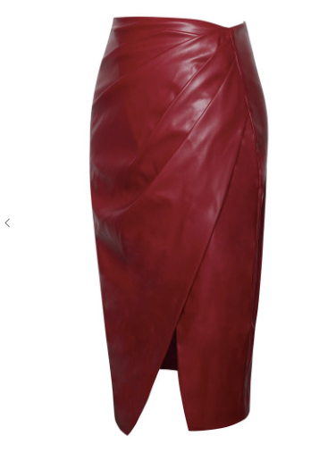 Red Wrap Skirt