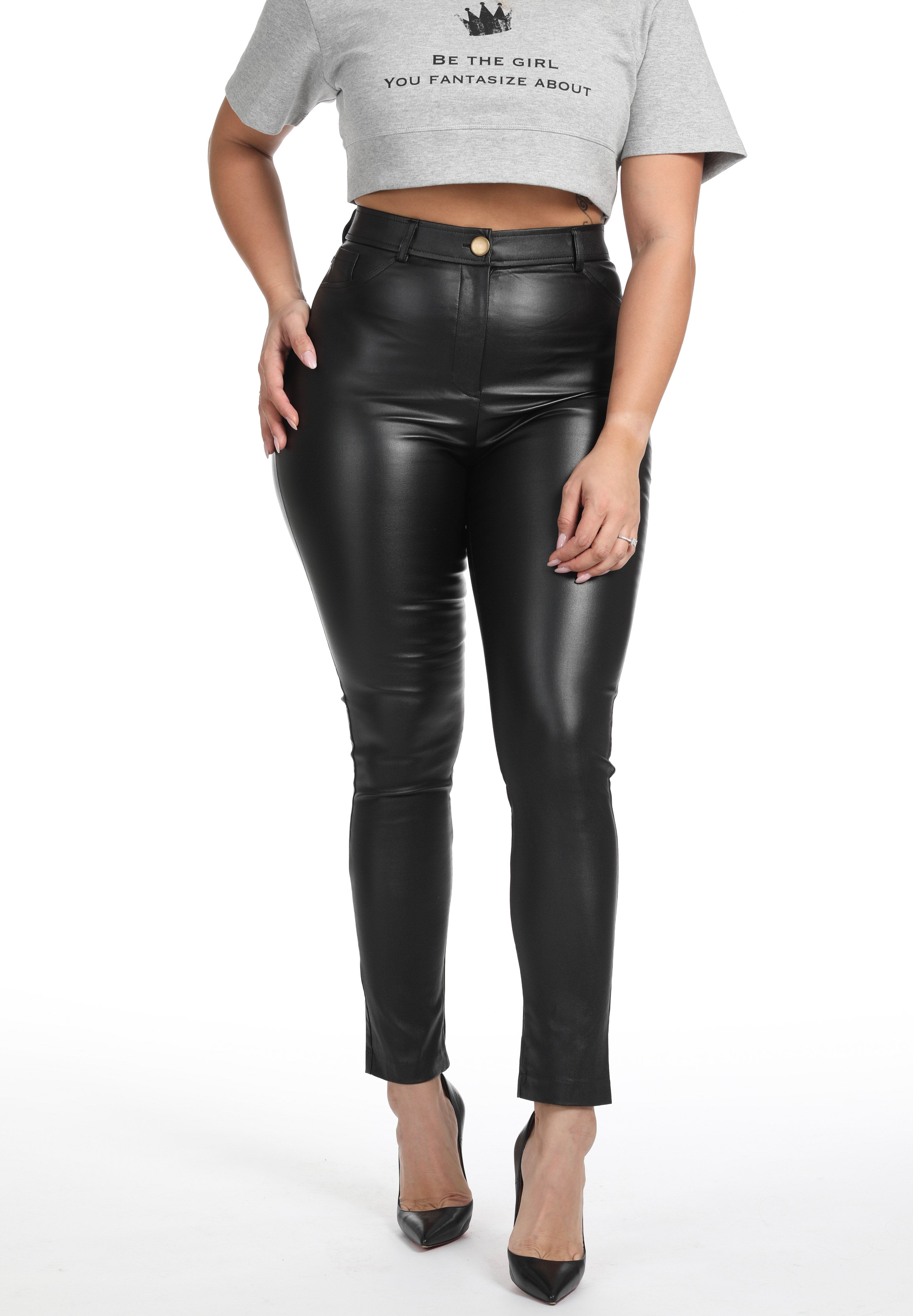 Vegan Leather Skinny Pants