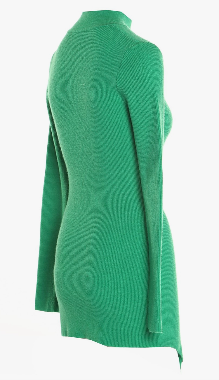 Mean Green Mock Neck Sweater- Beulah Style